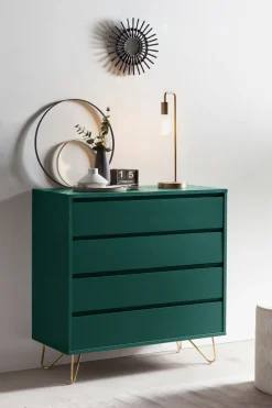 Ladekasten^Huisenthuis Ladekast Lucy 90 cm Groen