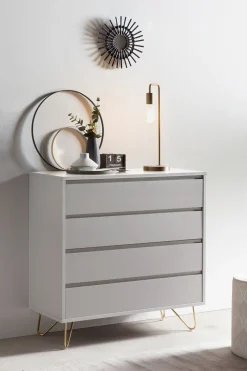 Ladekasten^Huisenthuis Ladekast Lucy 90 cm Wit
