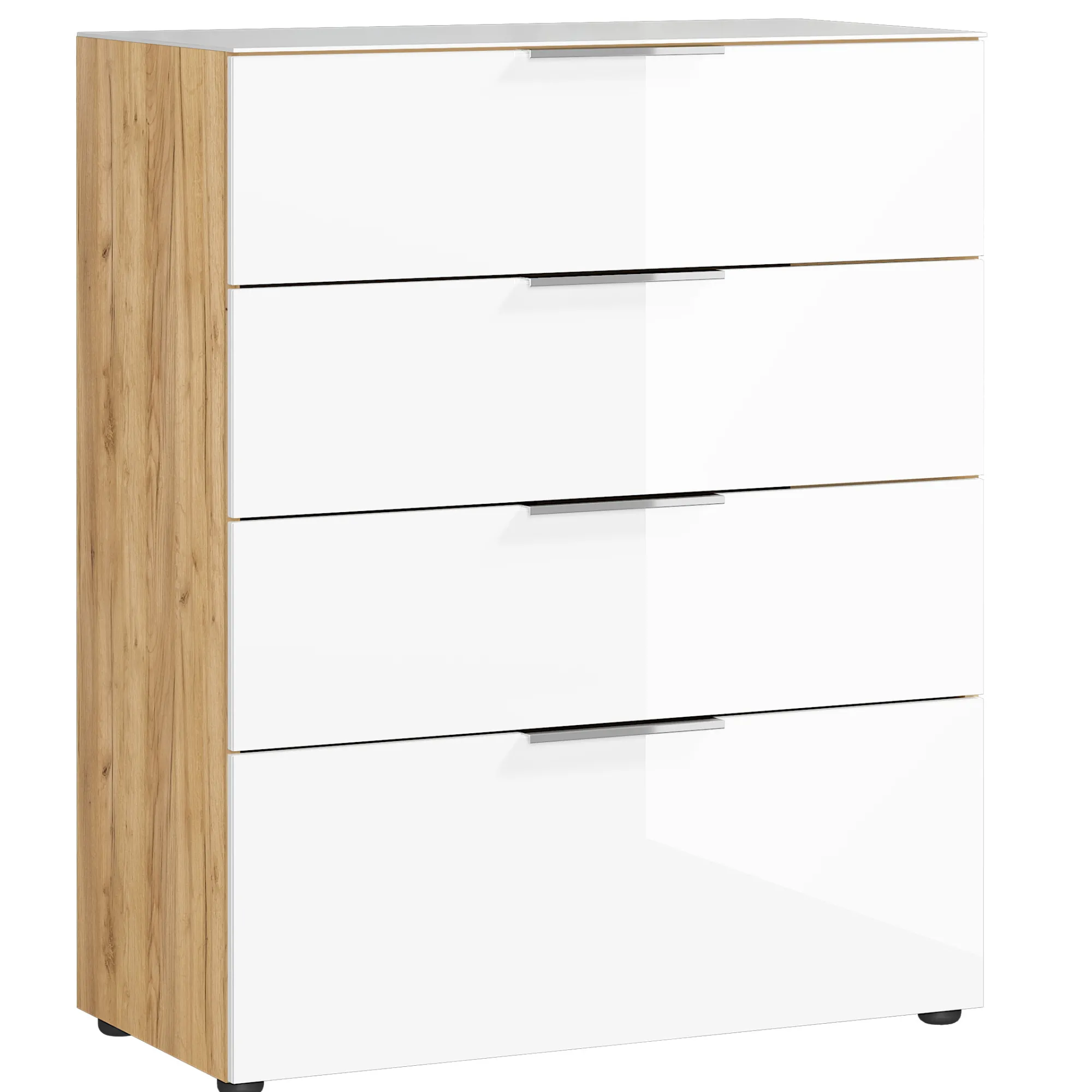 Ladekasten^Huisenthuis Ladekast Sirmione Wit-Eiken Eiken, Wit