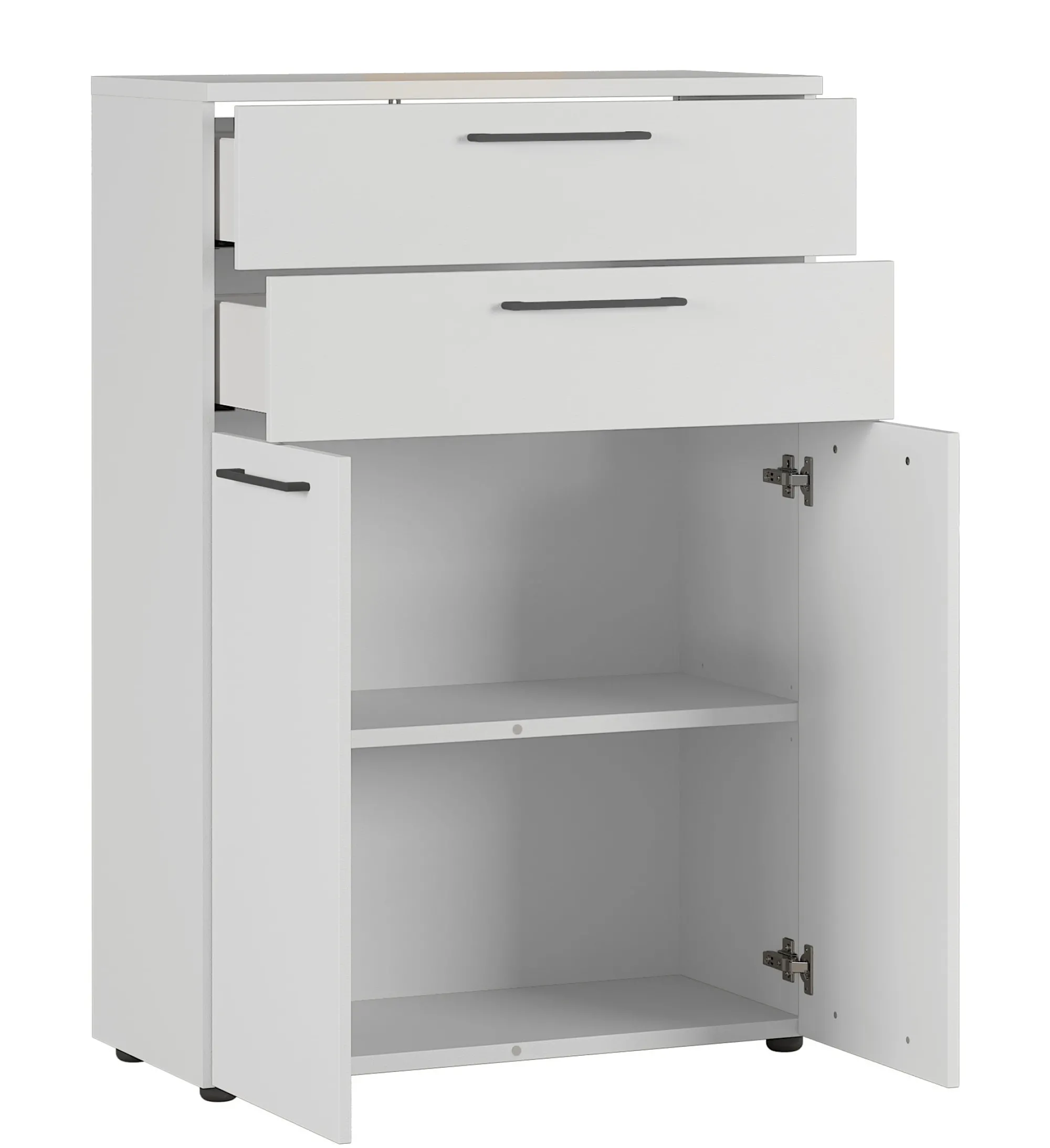 Kantoorkasten^Huisenthuis Lage dichte kantoorkast laden Ergonoma Licht Grijs