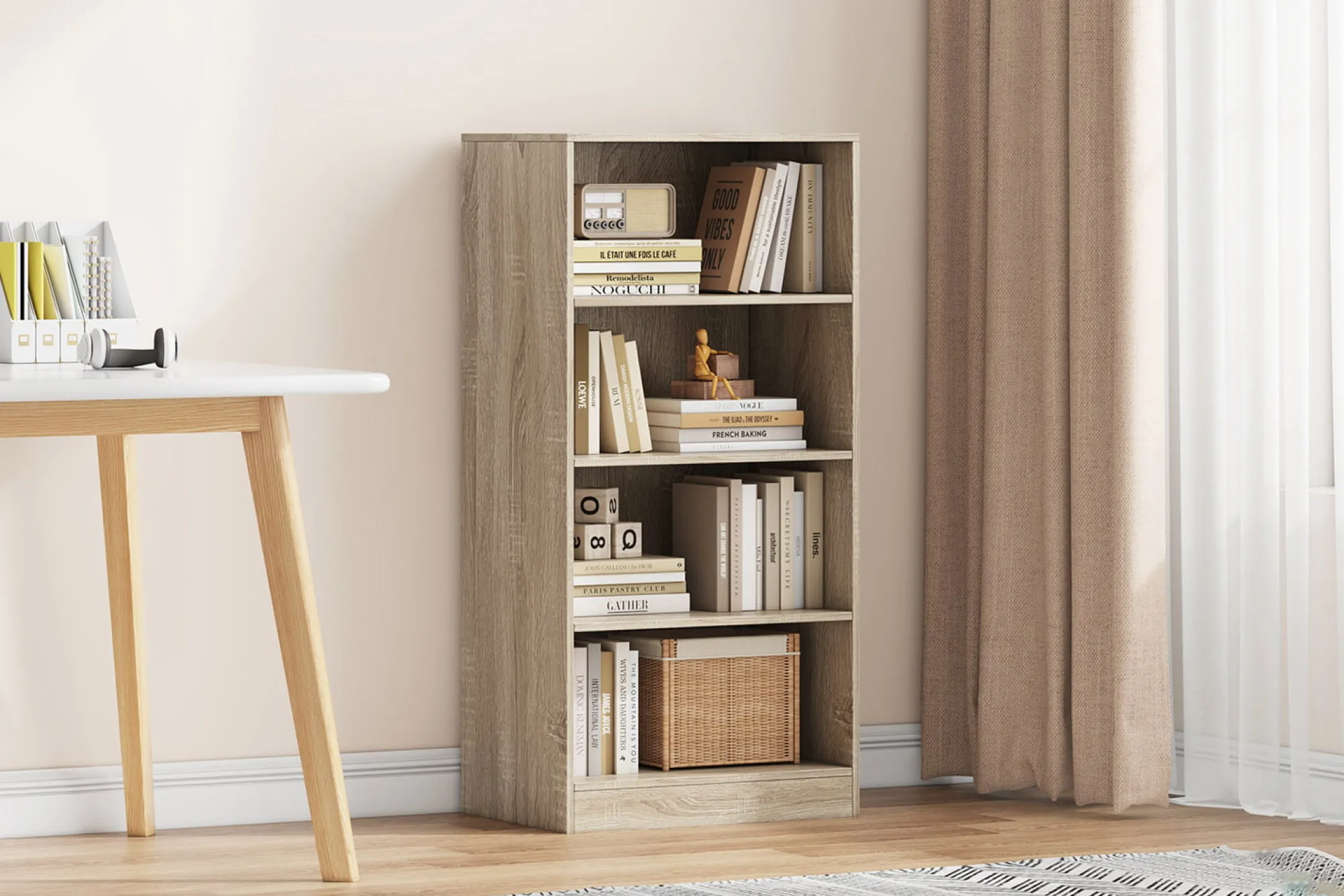 Kantoorkasten^Huisenthuis Lage open kast Edwin Sonoma 55x36x110 cm