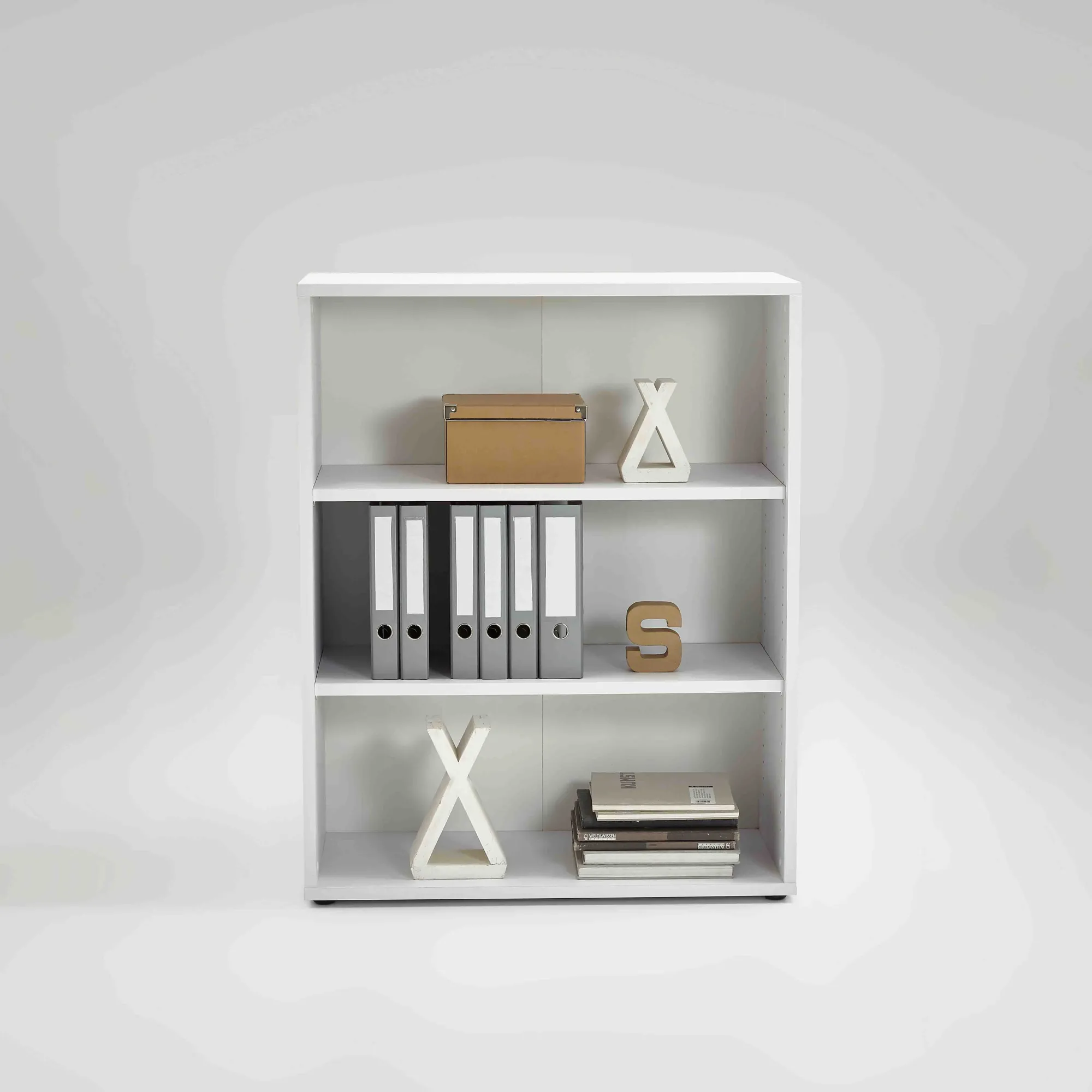 Kantoorkasten^Huisenthuis Lage open kast Nereus 90 cm Wit