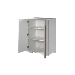 Kinderkamerkasten^Huisenthuis Lage Tweedeurskast Dex Grenen Wit