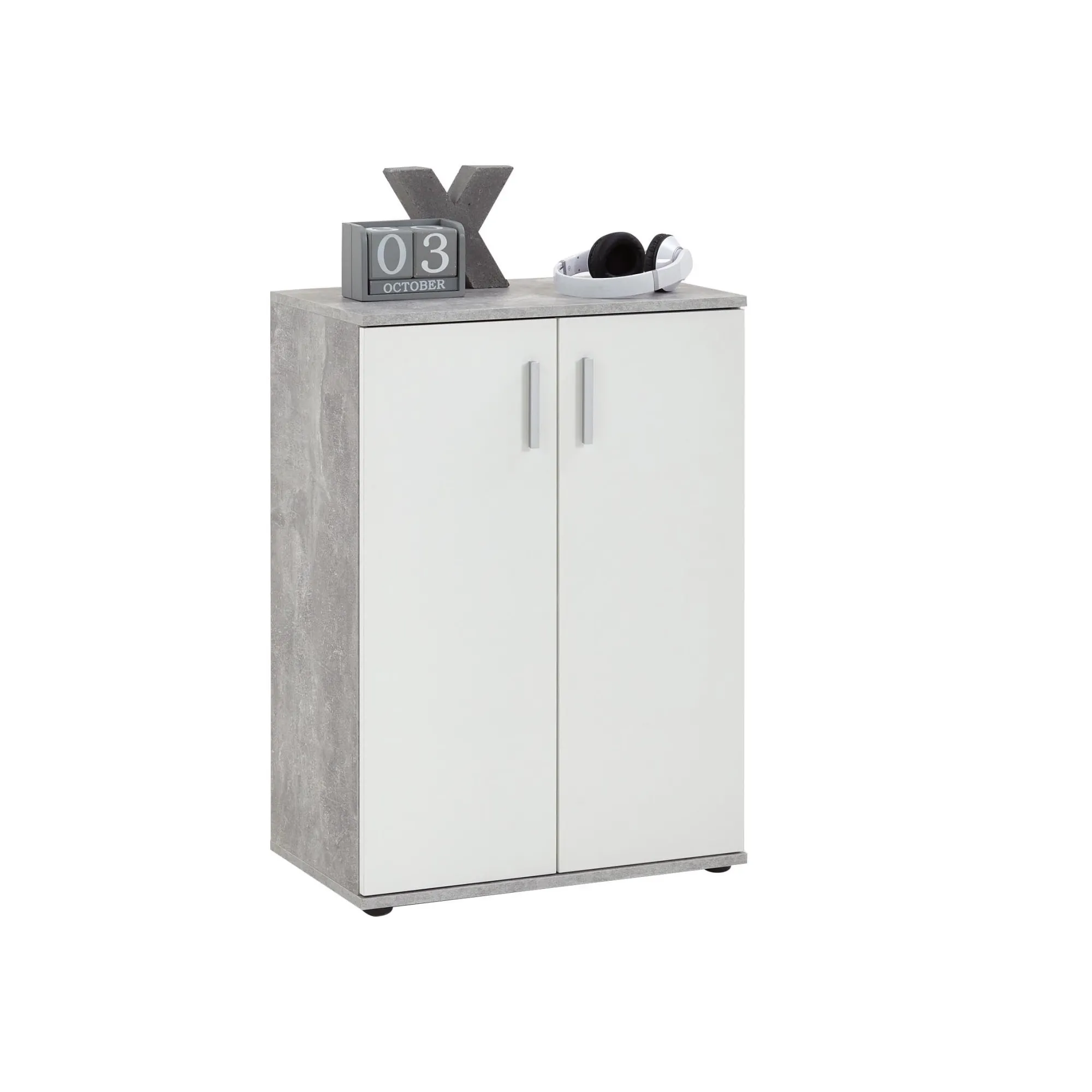 Opbergkasten^Huisenthuis Opbergkast Ares Beton 60 cm