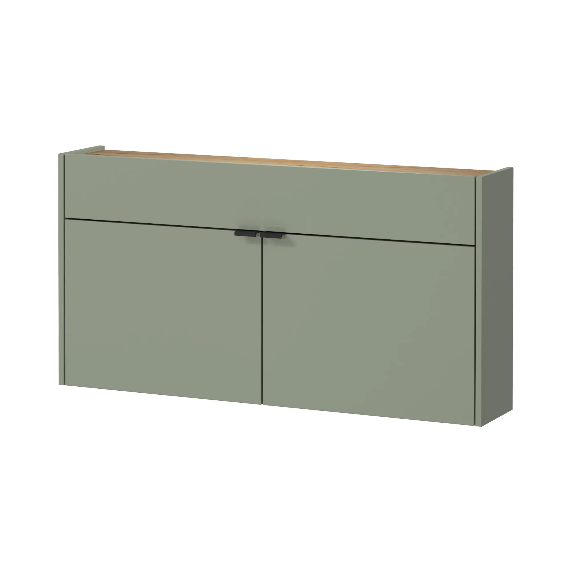 Schoenenkasten|Opbergkasten^Huisenthuis Opbergkast Eleonore 110 cm Groen