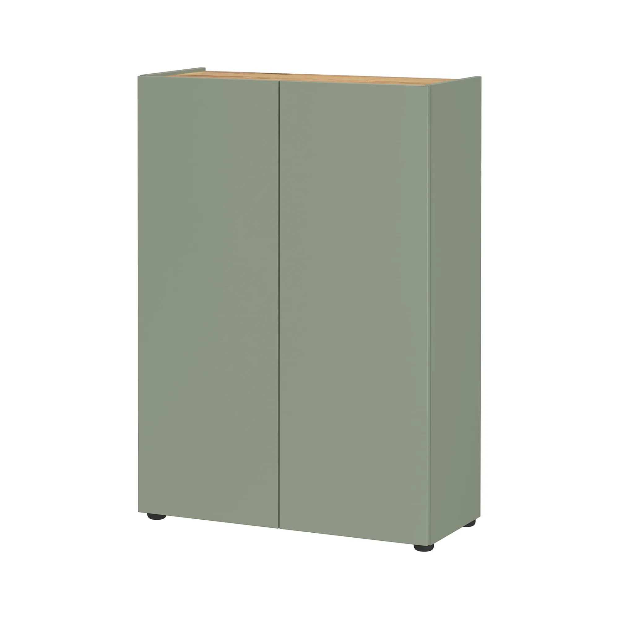 Schoenenkasten|Kantoorkasten^Huisenthuis Opbergkast Eleonore 74 cm Groen