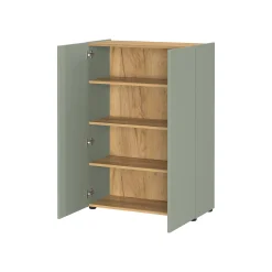 Schoenenkasten|Kantoorkasten^Huisenthuis Opbergkast Eleonore 74 cm Groen