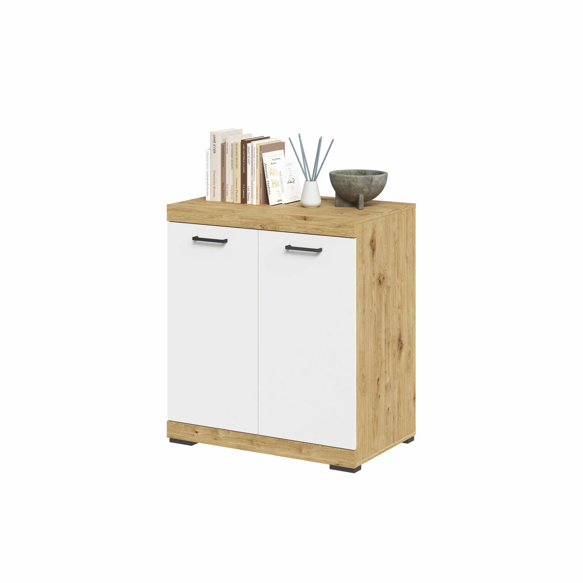 Opbergkasten^Huisenthuis Opbergkast Hermes 80x50x90 cm – 1 Artisan Eiken Matera