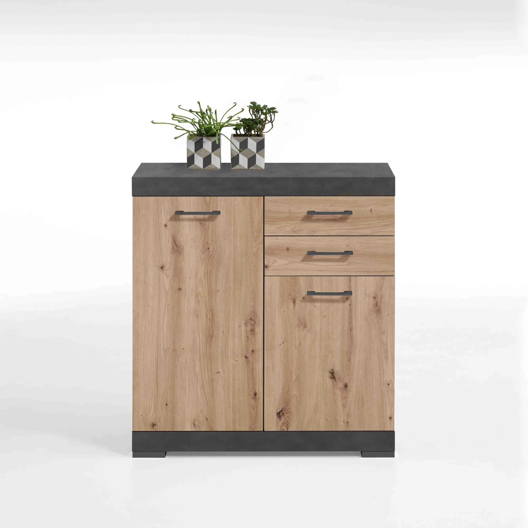 Opbergkasten^Huisenthuis Opbergkast Hermes 80x50x90 cm – 2 Artisan Eiken