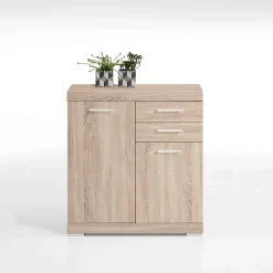 Opbergkasten^Huisenthuis Opbergkast Hermes 80x50x90 cm – 1 Eiken