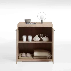 Opbergkasten^Huisenthuis Opbergkast Hermes 80x50x90 cm – 1 Eiken