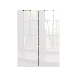 Schoenenkasten|Opbergkasten^Huisenthuis Opbergkast Montreal Wit 120 cm