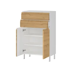 Badkamerkasten^Huisenthuis Opbergkast Samos Eiken 60 cm