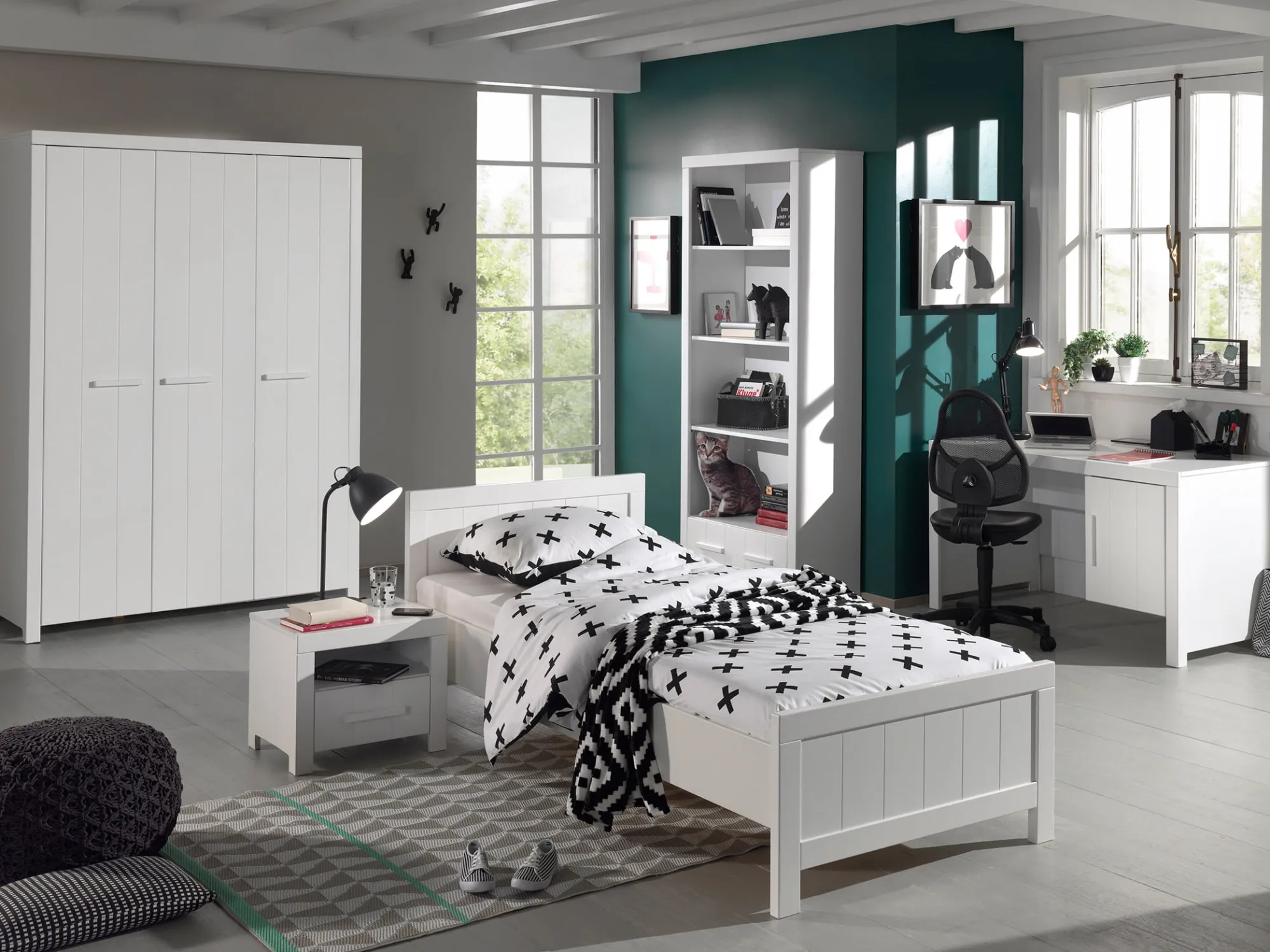 Kinderbedden^Huisenthuis 1-Persoonsbed Machiel
