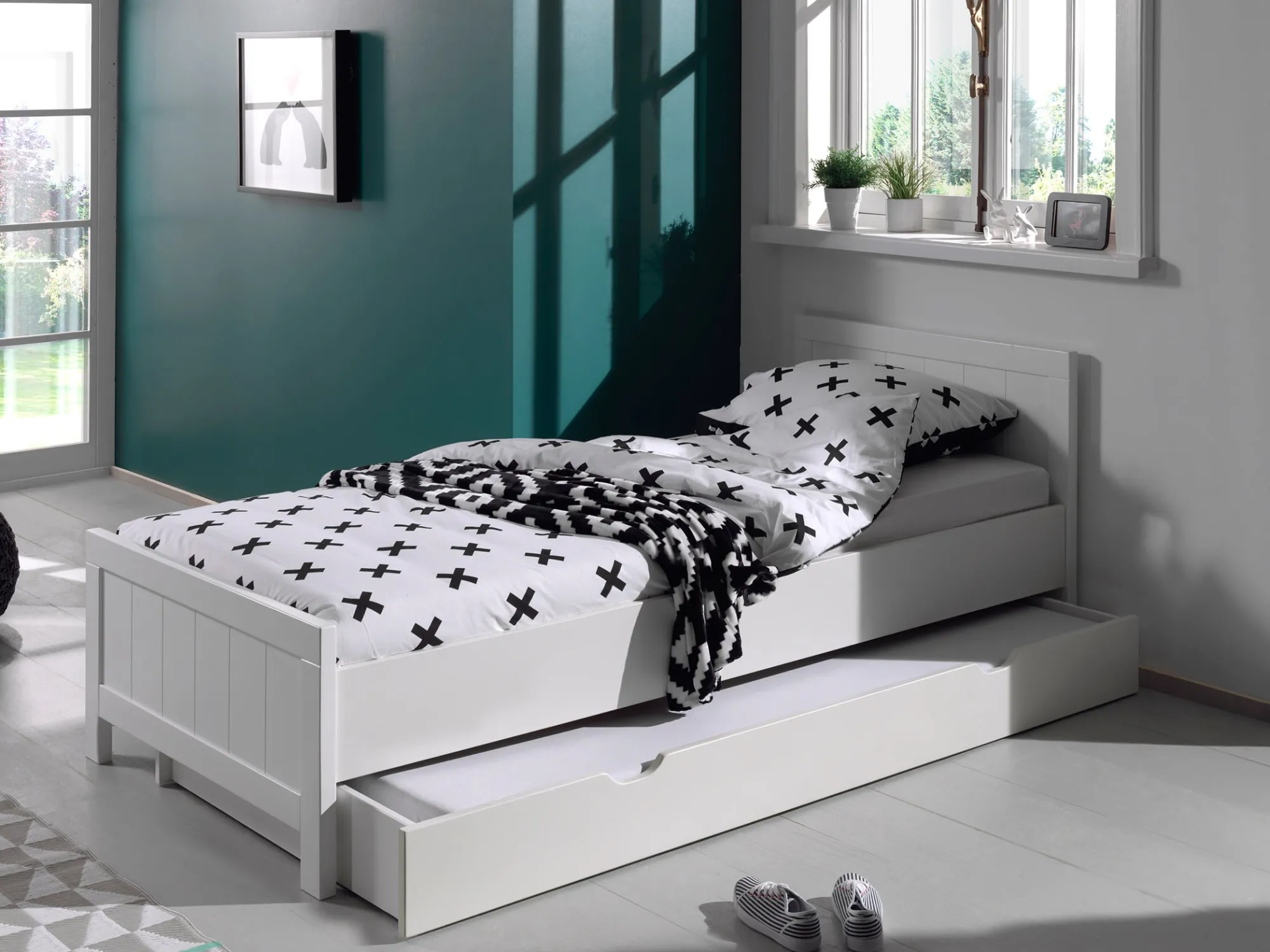 Kinderbedden^Huisenthuis 1-Persoonsbed Machiel