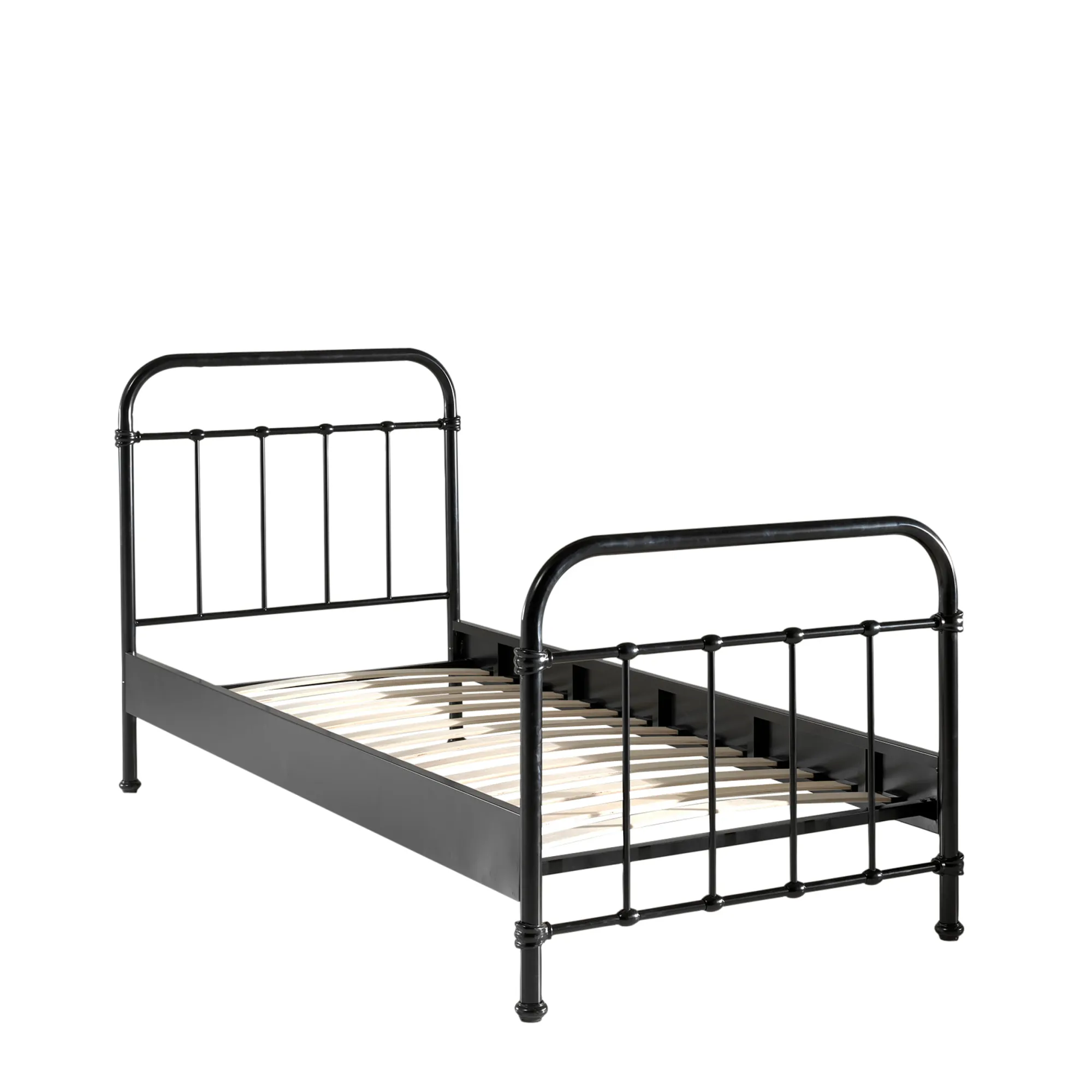 Kinderbedden^Huisenthuis 1-Persoonsbed Sam-1Z Zwart