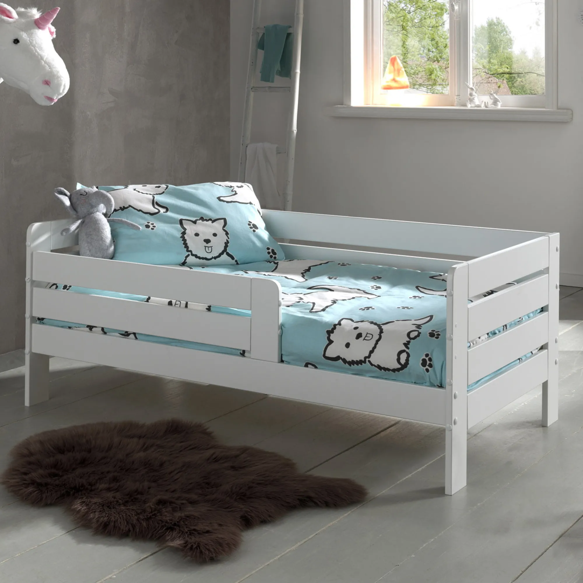 Peuterbedden^Huisenthuis Peuterbed Lulu 2 Wit