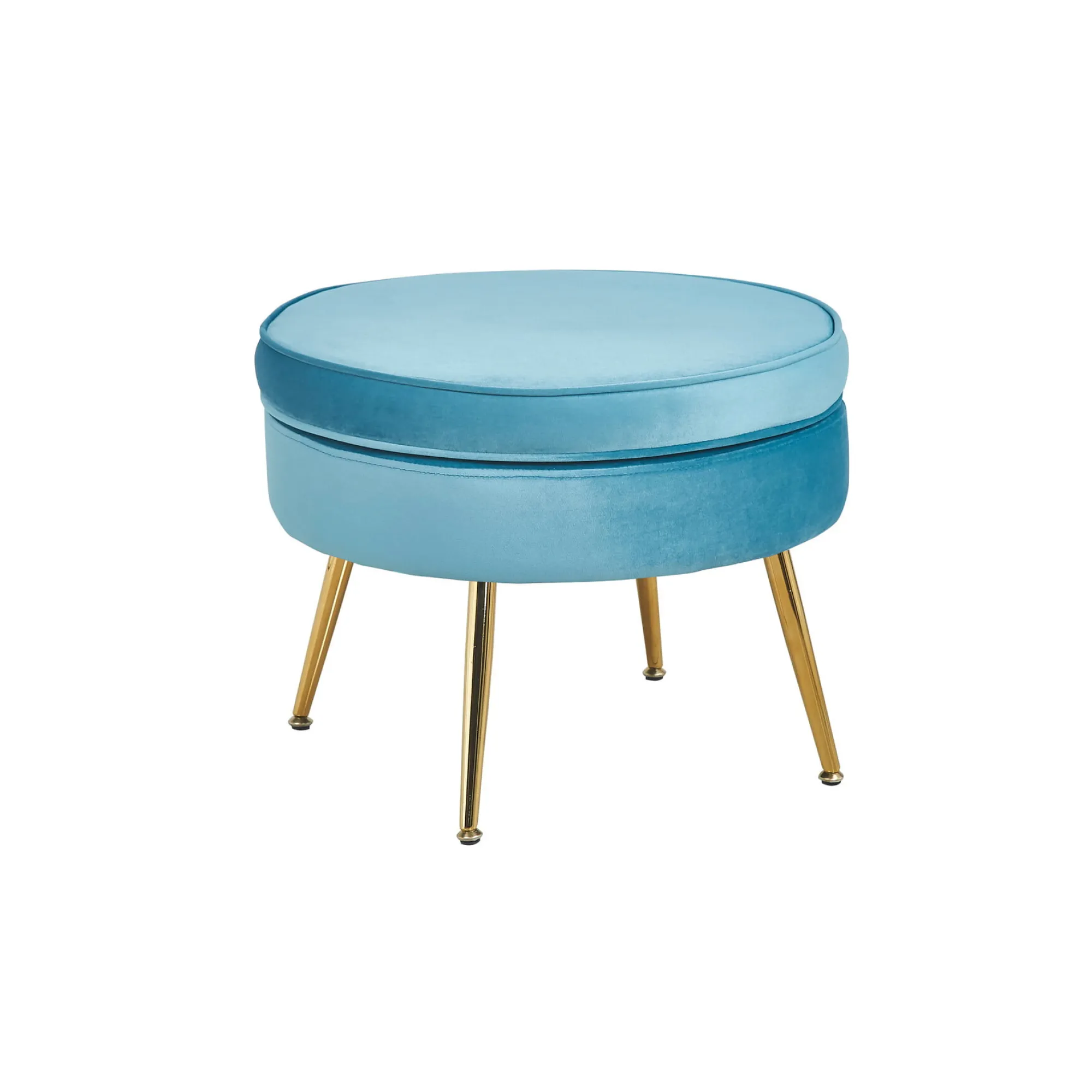 Poefen^Huisenthuis Poef Chanelle Velvet 52 cm Blauw