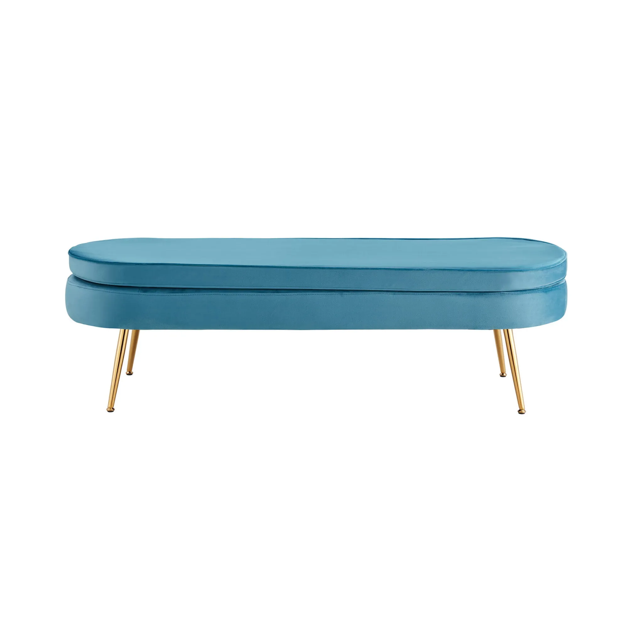 Poefen^Huisenthuis Poef Chanelle Velvet 142 cm Blauw