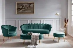 Poefen^Huisenthuis Poef Chanelle Velvet 52 cm Groen