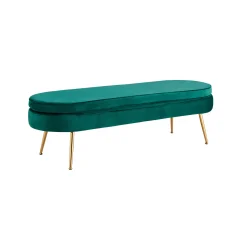 Poefen^Huisenthuis Poef Chanelle Velvet 142 cm Groen