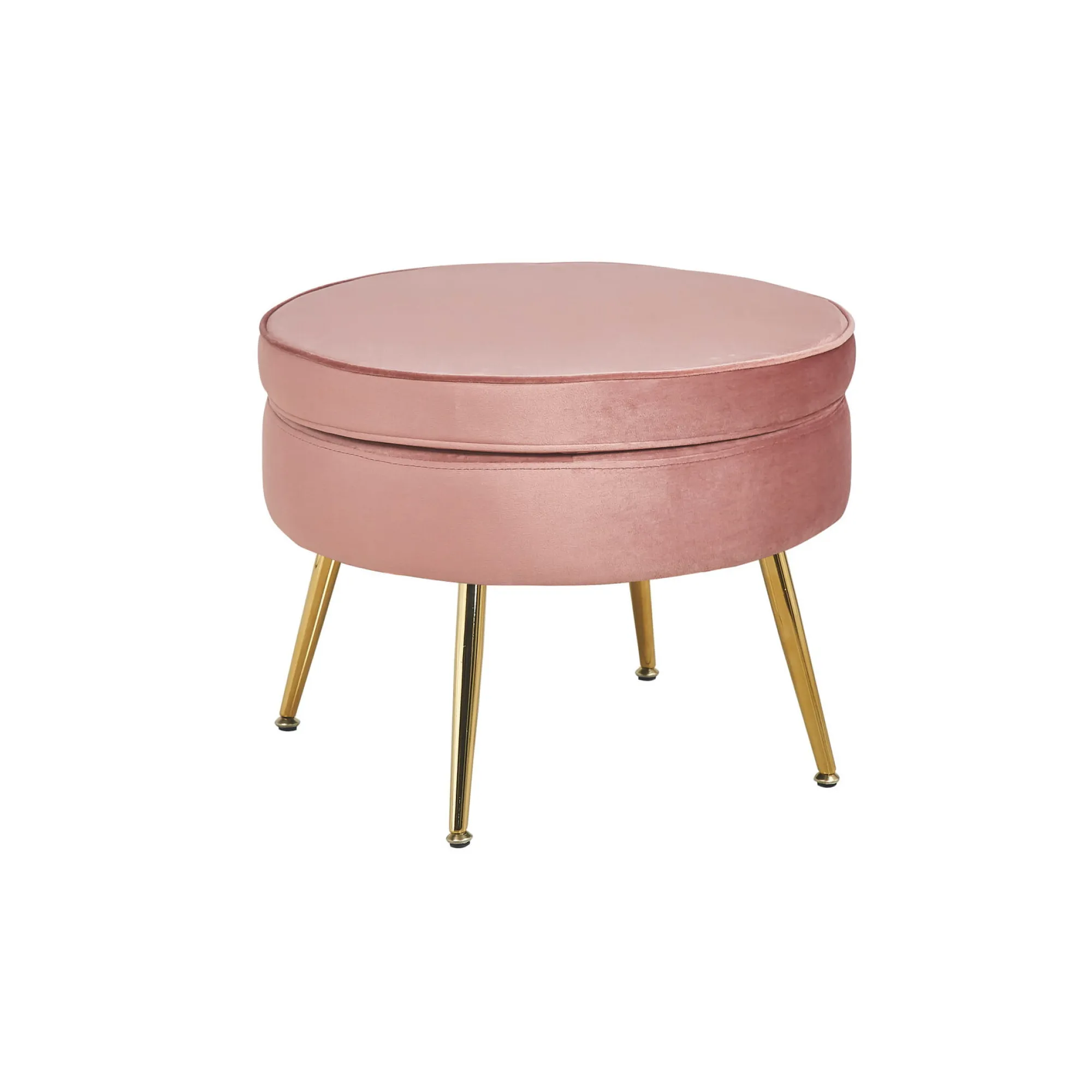 Poefen^Huisenthuis Poef Chanelle Velvet 52 cm Roze