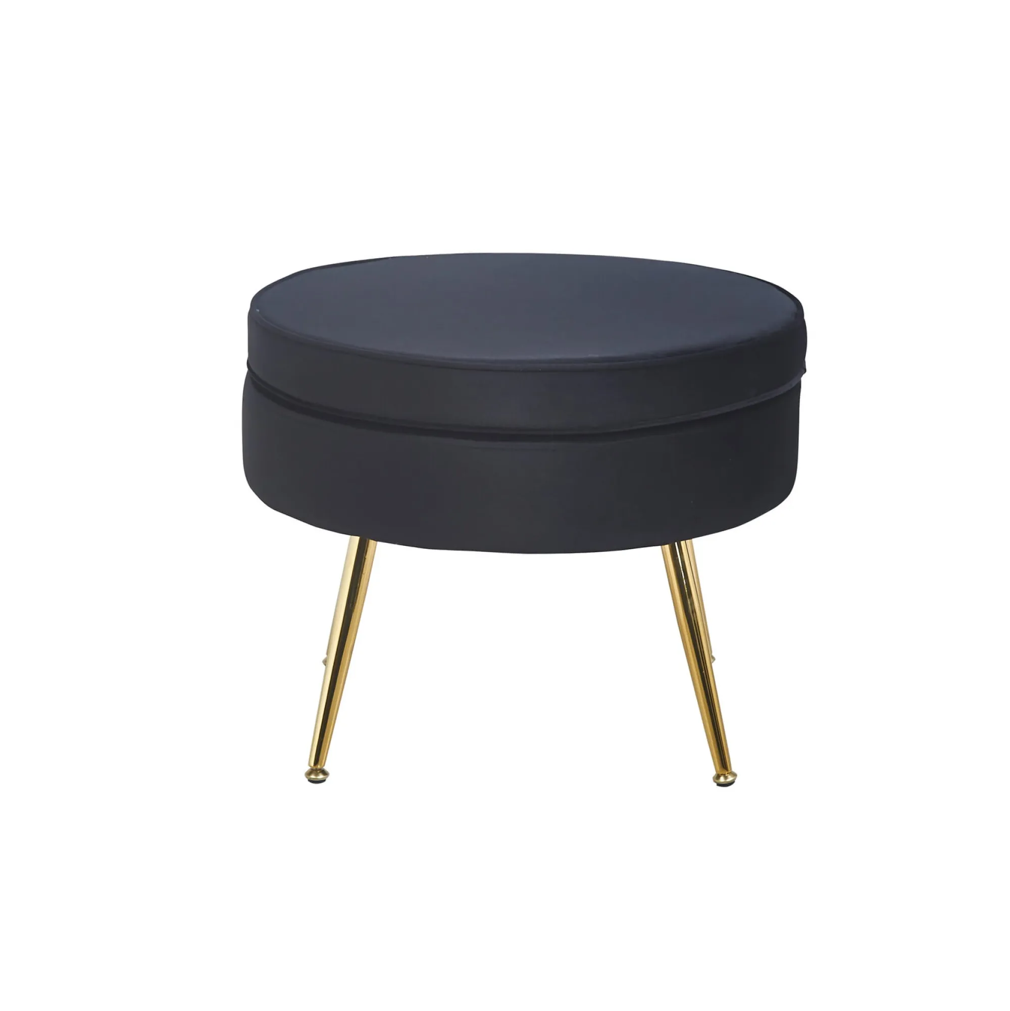 Poefen^Huisenthuis Poef Chanelle Velvet 52 cm Zwart