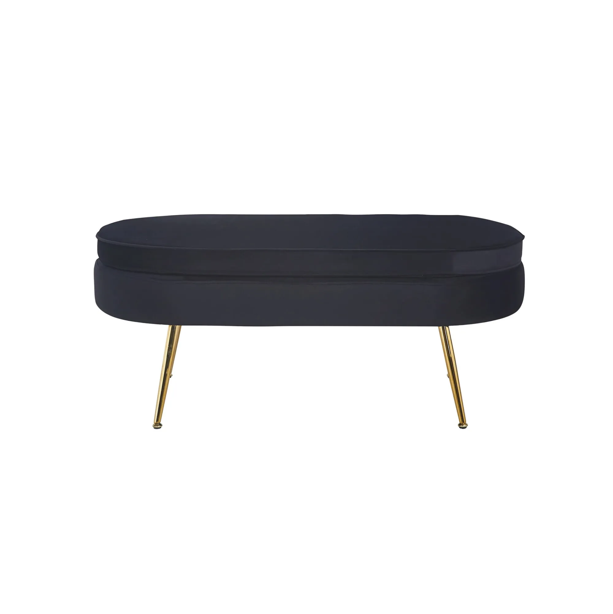 Poefen^Huisenthuis Poef Chanelle Velvet 99 cm Zwart