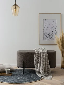 Poefen^Huisenthuis Poef Naomi Bouclé Antraciet