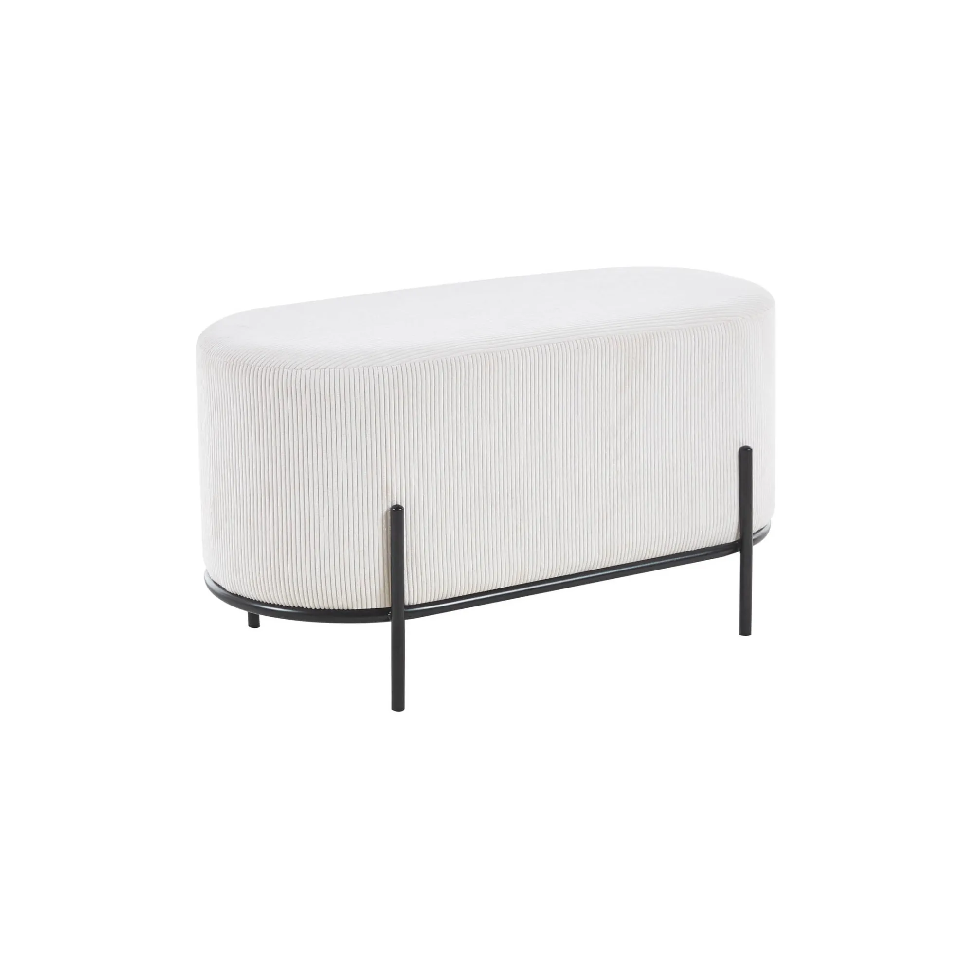 Poefen^Huisenthuis Poef Naomi Stof Beige