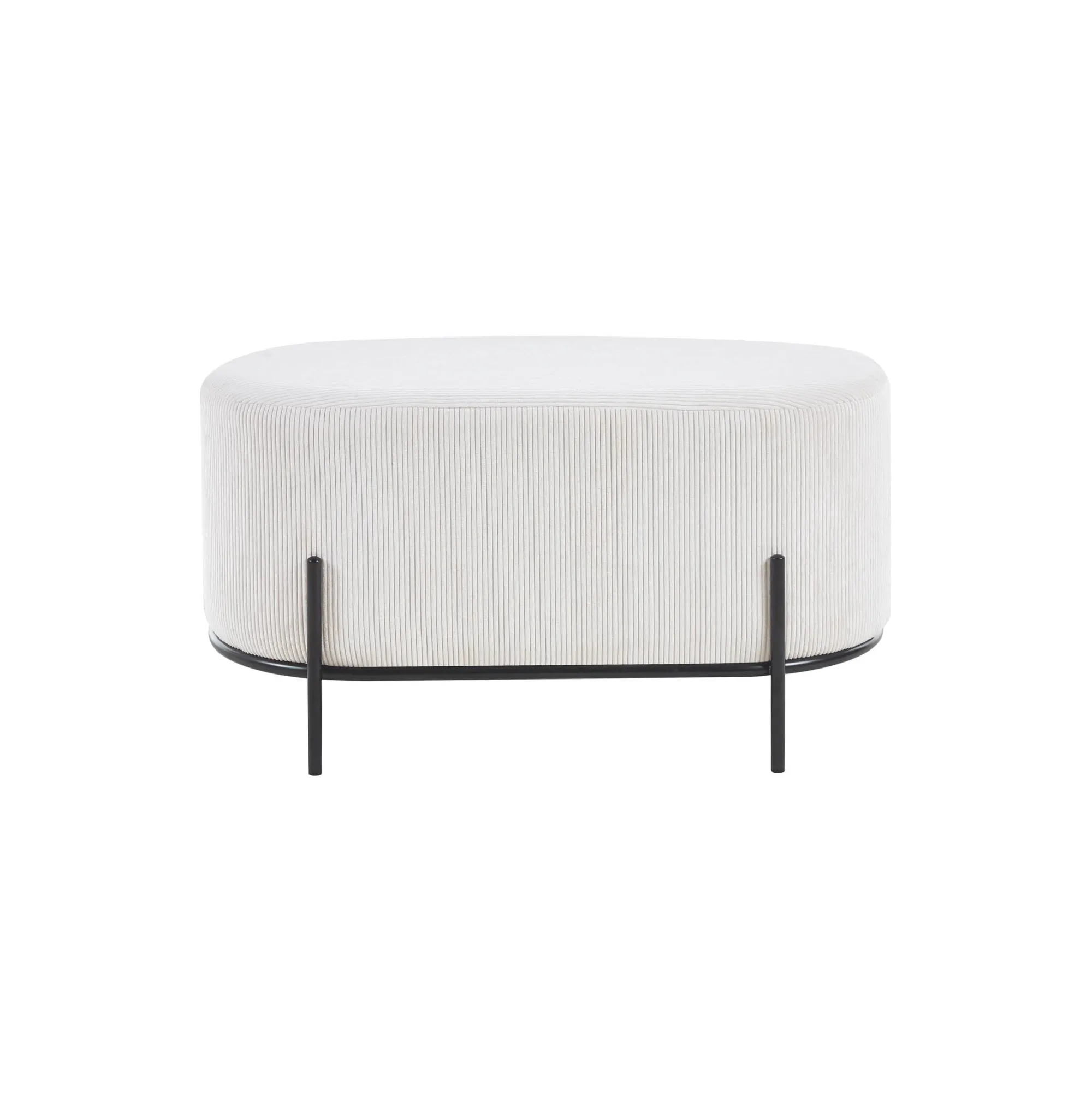 Poefen^Huisenthuis Poef Naomi Stof Beige