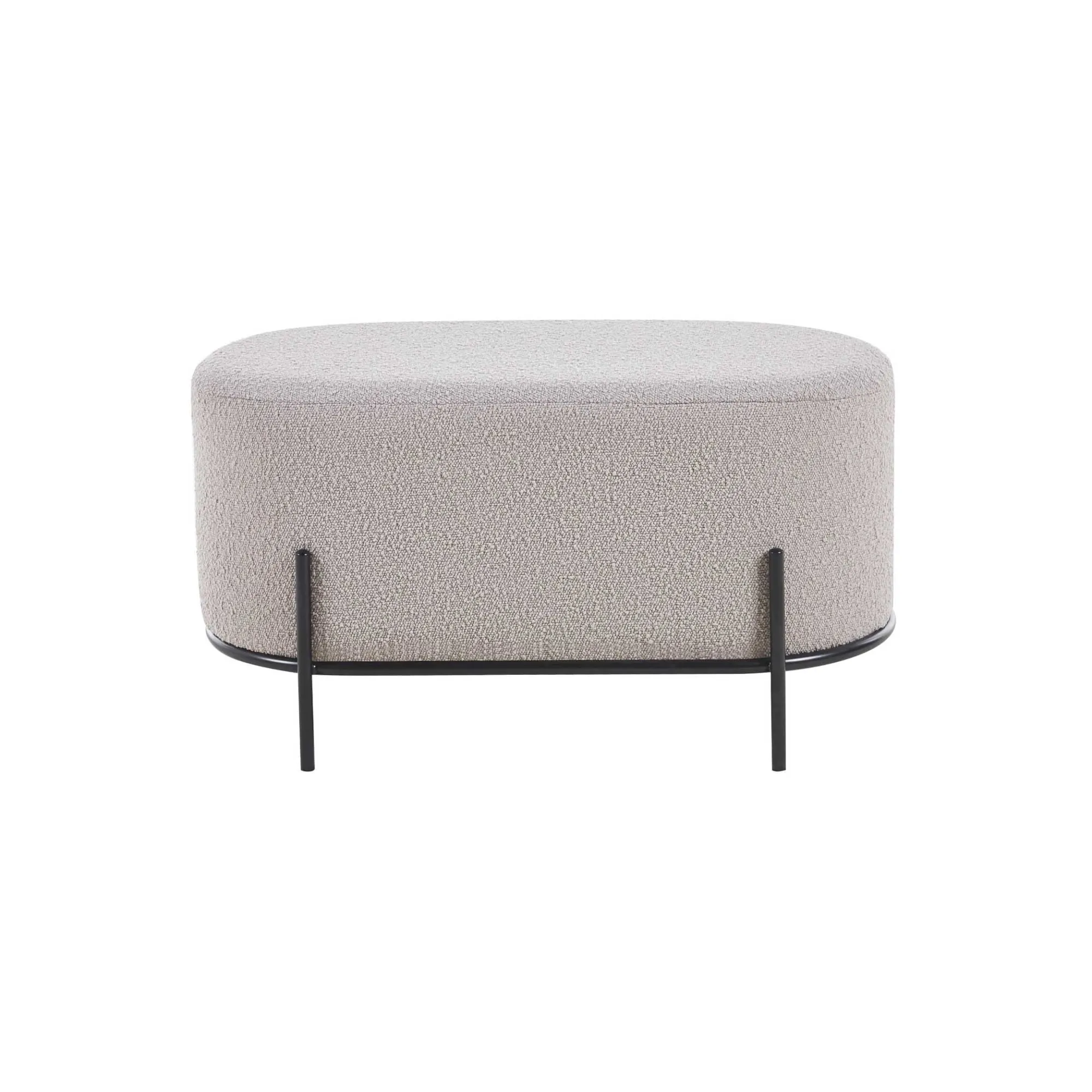 Poefen^Huisenthuis Poef Naomi Bouclé Taupe