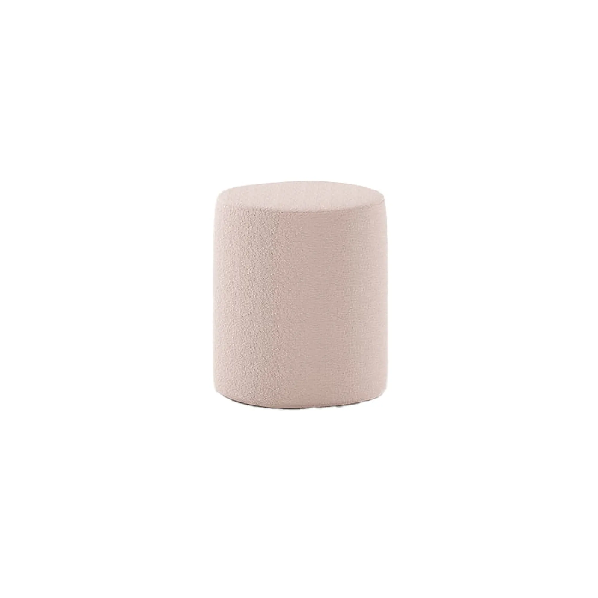 Nachtkastjes|Nachtkastjes^Huisenthuis Poef Victoria Bouclé Roze