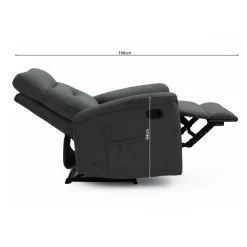 Fauteuils^Huisenthuis Relaxfauteuil Arya Grijs