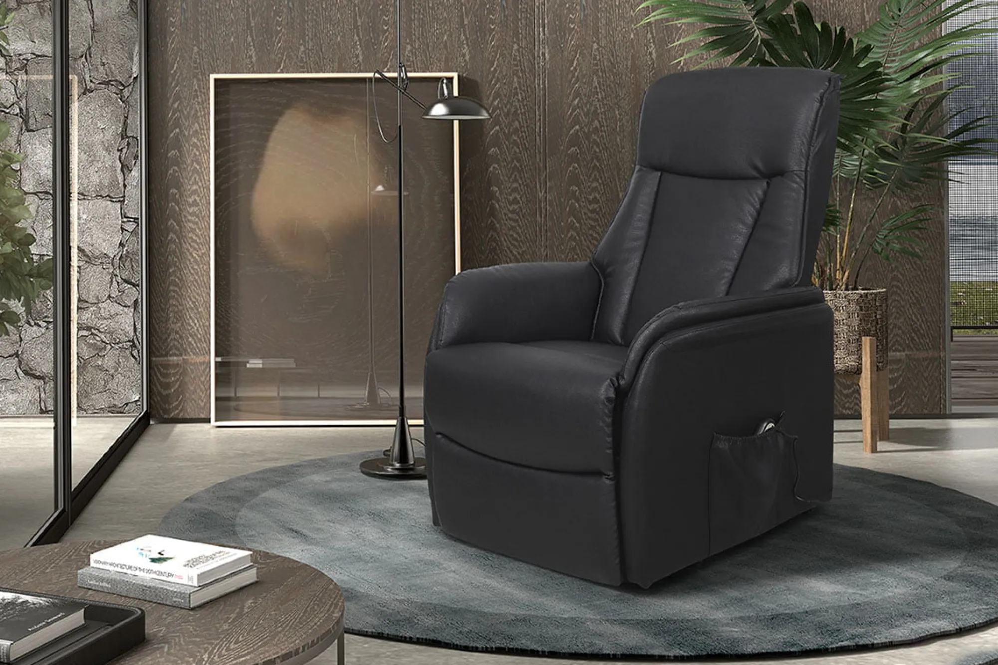 Fauteuils^Huisenthuis Relaxfauteuil Francine Zwart