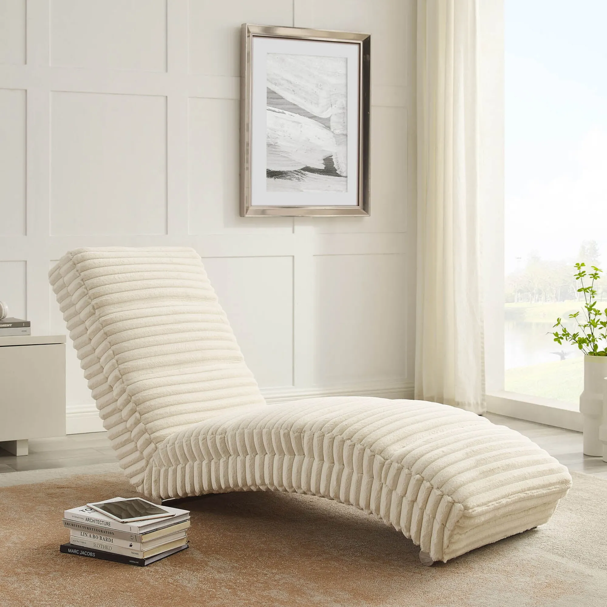 Fauteuils^Huisenthuis Relaxfauteuil Maeve Pluche Beige