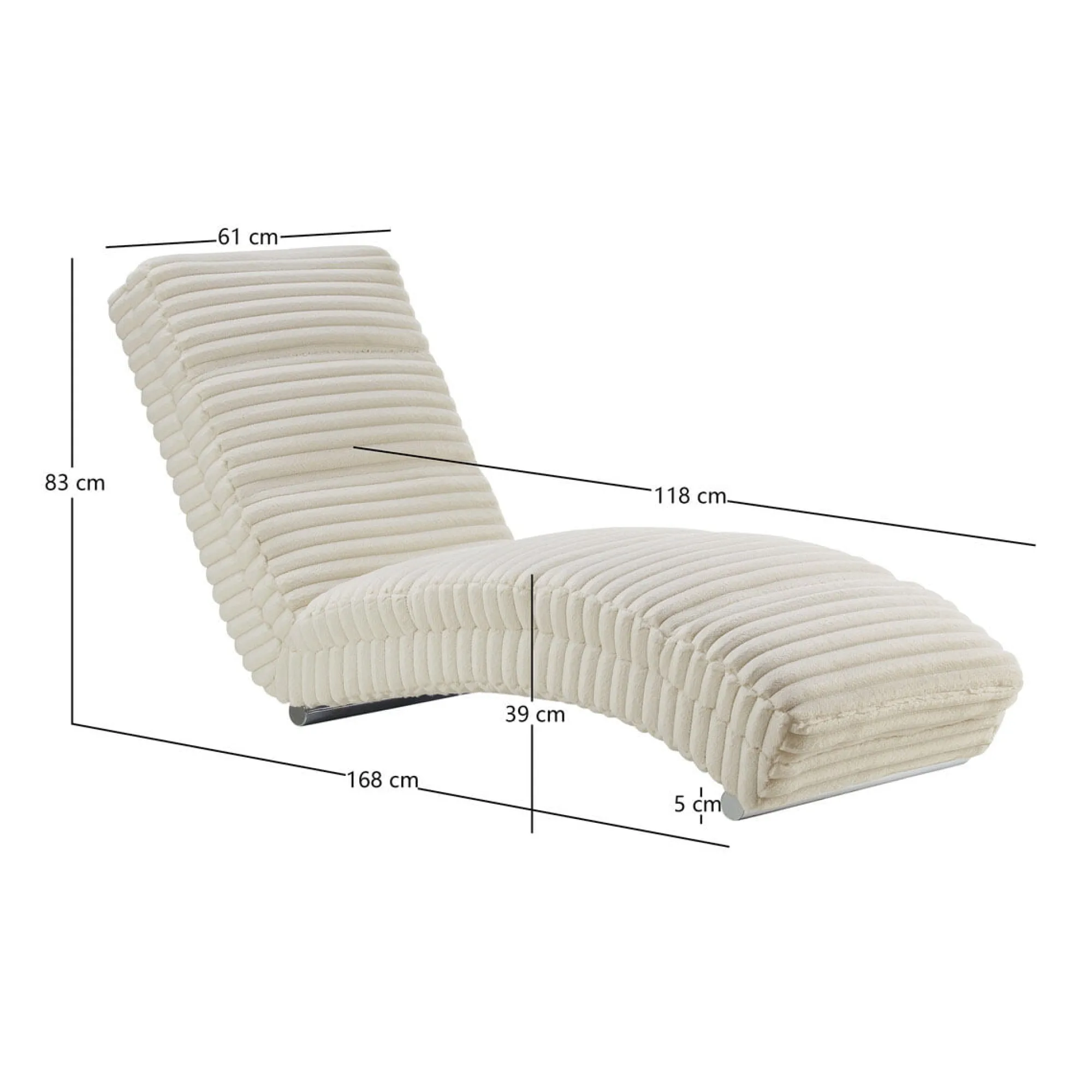 Fauteuils^Huisenthuis Relaxfauteuil Maeve Pluche Beige