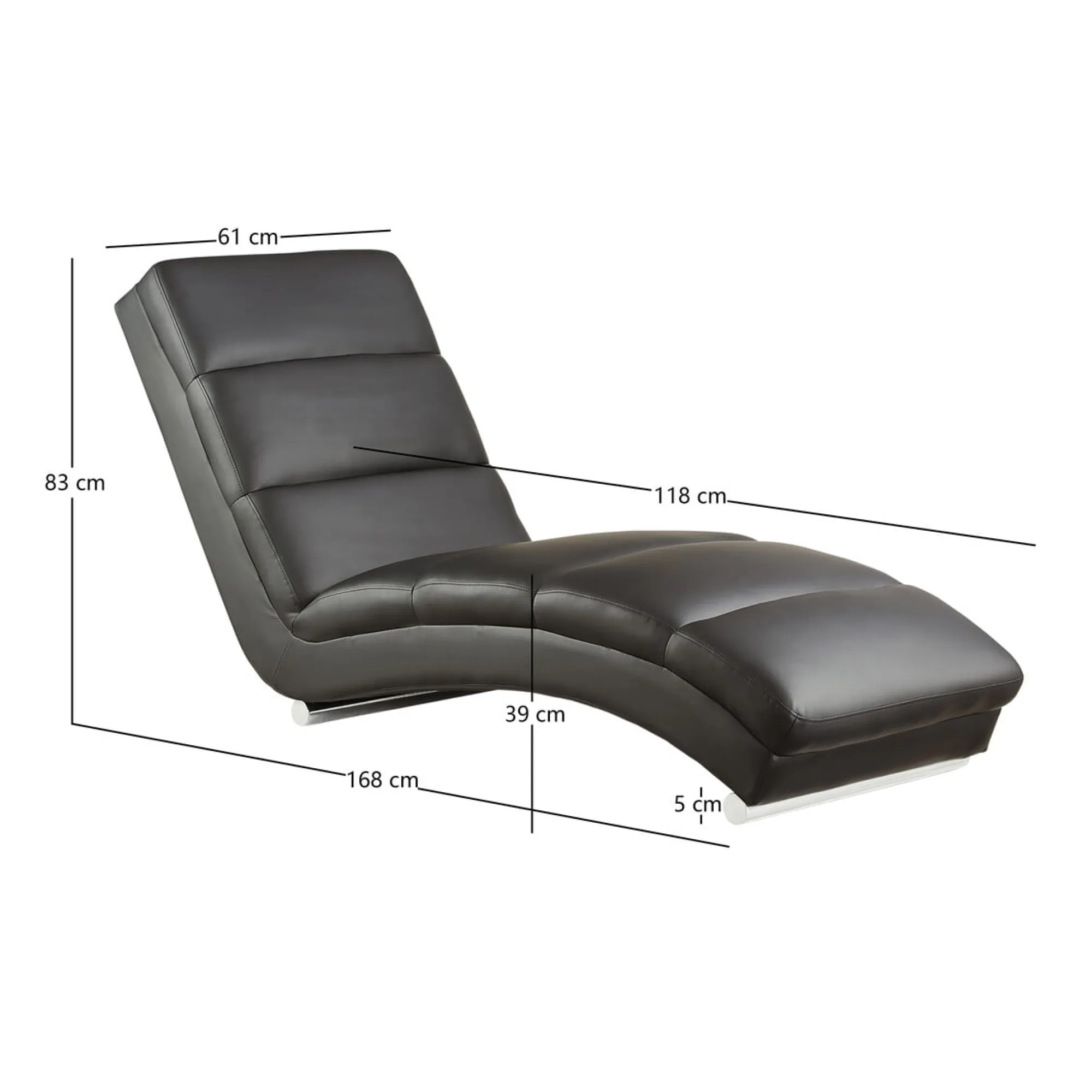 Fauteuils^Huisenthuis Relaxfauteuil Maeve Kunstleer Zwart
