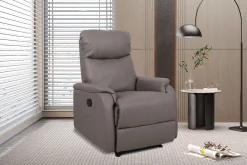 Fauteuils^Huisenthuis Relaxfauteuil Sascha Taupe