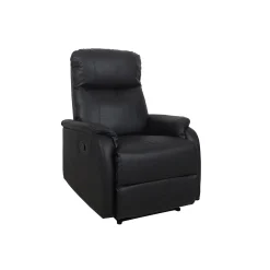 Fauteuils^Huisenthuis Relaxfauteuil Sascha Zwart