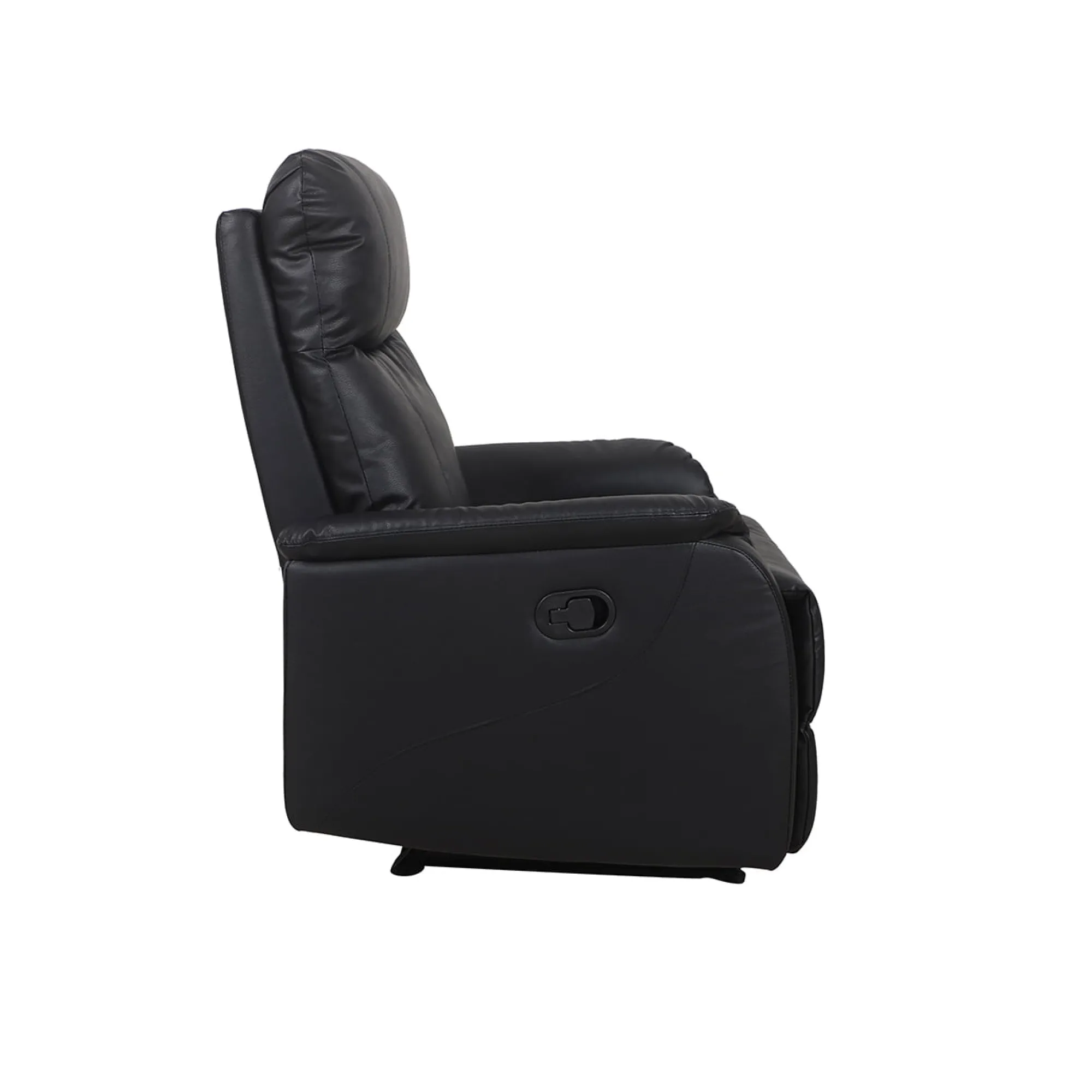 Fauteuils^Huisenthuis Relaxfauteuil Sascha Zwart