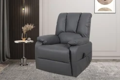 Fauteuils^Huisenthuis Relaxfauteuil Yvon Grijs