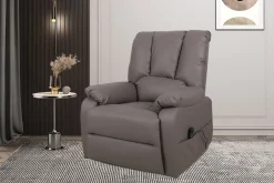 Fauteuils^Huisenthuis Relaxfauteuil Yvon Taupe