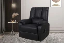 Fauteuils^Huisenthuis Relaxfauteuil Yvon Zwart
