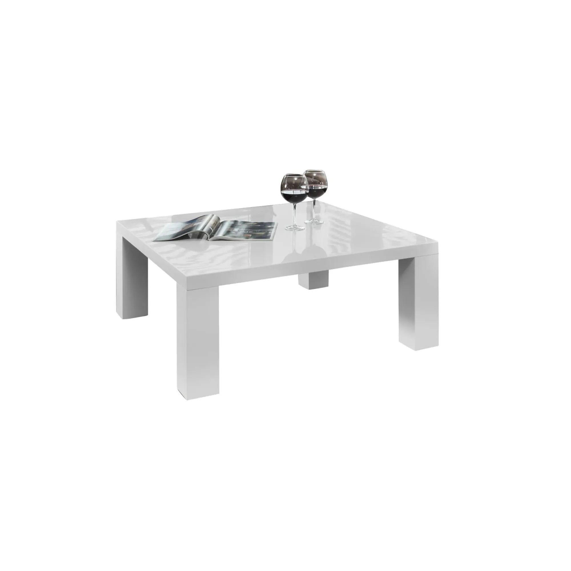 Salontafels^Huisenthuis Salontafel Anita Wit 90x60x40cm