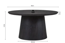 Salontafels^Huisenthuis Salontafel Bernou Donkerbruin