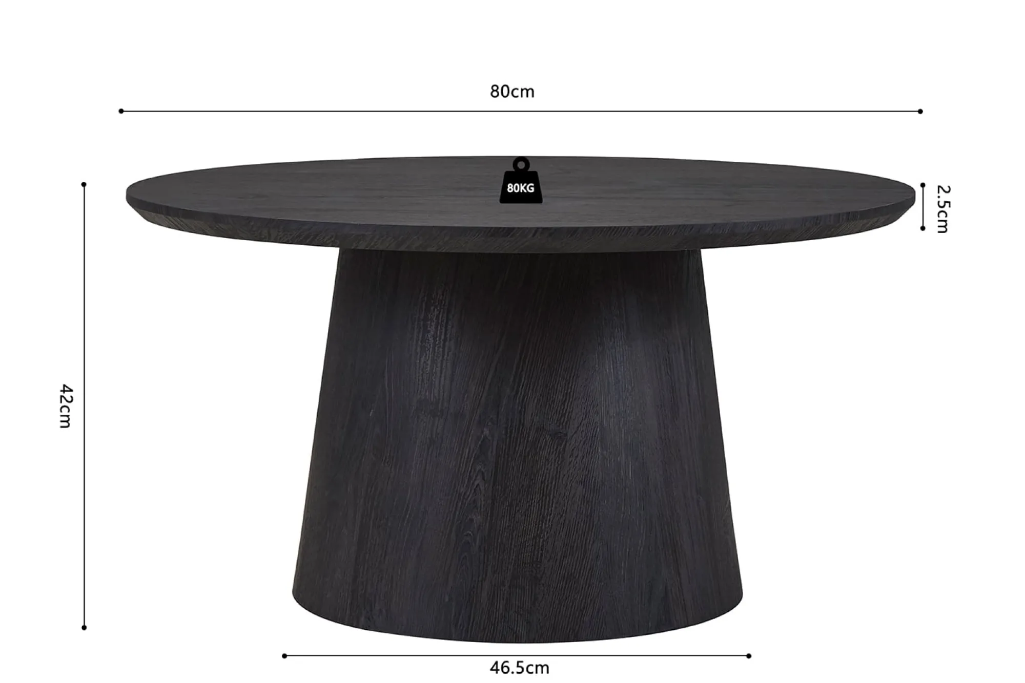 Salontafels^Huisenthuis Salontafel Bernou Donkerbruin