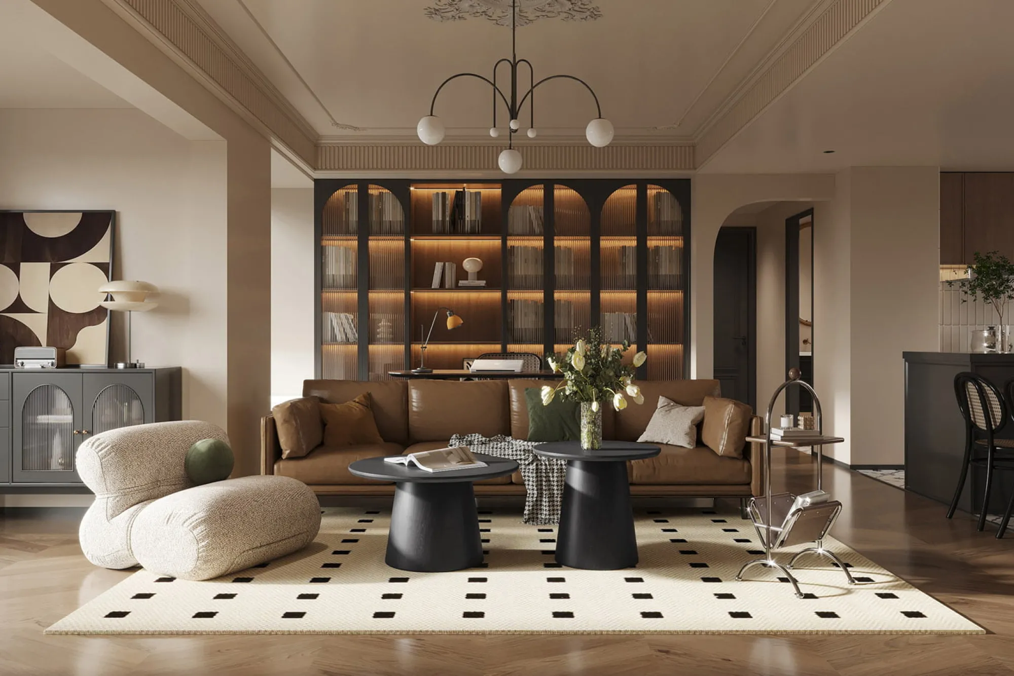 Salontafels^Huisenthuis Salontafel Bernou Donkerbruin