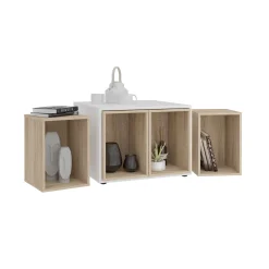 Salontafels^Huisenthuis Salontafel Burundi Wit Eiken