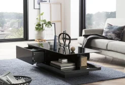 Salontafels^Huisenthuis Salontafel Caminha Hoogglans Zwart